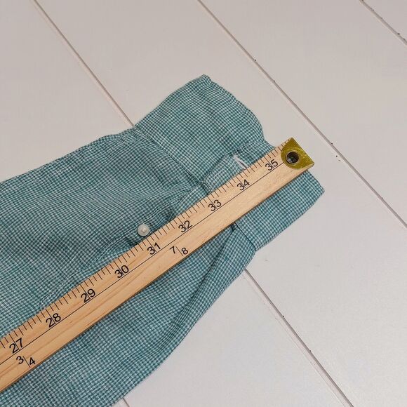 J Crew Baird McNutt Linen Shirt Men's XL Slim Fit Button Down Shirt Green - Picture 10 of 11